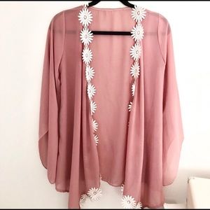 Sheer Pink Kimono